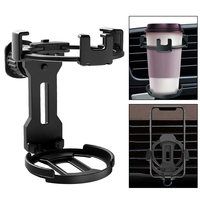 Car Air Vent GPS Mount Holder Cup Tray Multifunctional Shockproof Navigation Bracket Car Cup Holder Mobile Phone Holder