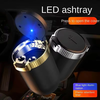 Car Ashtray with Lid Anti Smell with LED Light Car Portable Ashtray for Car and Home