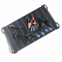 Car Charger 15W 5V/18V ETFE Solar Panel Cell Phone Type-C USB DC Output Battery Charger Camping Output With Cips