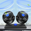 Car Cooling Fan 360° Adjustable 2 Speed Dual-Head Auto Fan Low Noise for Cars Trucks Commercial Vehicles
