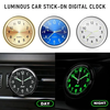Car Dashboard Decoration Clock High Precision Quartz Clock with Night Glow Alloy Car Clock Watch