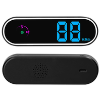 Car Head Up Display GPS Digital Speedometer with Color LED Display Clock Compass Function Over Speeding Alarm for Car Tr