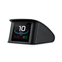 Car HUD Head-Up Display High Definition OBD2 Portable LCD Driving Display Smart Digital Meter Alarm System Speedometer M