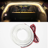 Car LED Tailgate Ambient Light Illumination Strip No Installation Required High Visibility Lamp Strip for Trunk Decorati