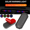 Car Mini LED Solar Warning Light Night Security Simulated Alarm Alarm Wireless Anti-theft Warning Light Flashing Virtual