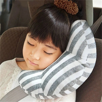 Car Neck Pillow for Kids Stripe Protection Holding Device Cushion Car Seat Belts Pillow Seat Sleeping Relax Neck Support