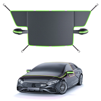 Car Oxford Cloth Snow Cover Windshield Antifreeze Covers 6 Strong Magnets with Reflective Strips for Cars and SUVs