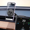 Car Phone Holder Display Screen Mount 360 Degree Adjustable Clip Strong Magnetic Attachment Anti Slip Silicone Protectio