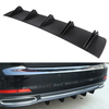 Car Rear Bumper Diffuser Chassis 5 Fins Shark Fin Style Splitter Chin Spoiler Lower Lip Universal Auto Accessories