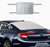 Car Rear Windshield Snow Cover 4-Layer For Winter Snow Frost Removal With Magnetic Edge And Windproof Belt Waterproof Du