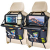 Car Seat Back Storage Bag with Tray and 2pcs Set