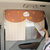 Car Side Window Curtains Privacy Double Layer Curtains Car Sun Protection Magnetic Window Light Isolation Insulation Dou
