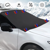 Car Snow Shield Half Cover Anti-Frost Anti-Freeze Thickened Snow Shield With Magnet Sun Visor Universal For All Seasons