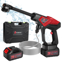 Car Washer Portable High Pressure 600PSI 4.0Ah Battery Powered Cordless Cleaner 6-in-1 Nozzle 1.5GPM Water Flow Recharge