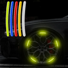 Car Wheel Hub Reflective Stripes Door Handle Safety Warning Sticker Car Warning Tape Automobile Sticker for Car Motorcyc
