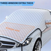 Car Window Snow Cover Large Windshield Cover with Universal Hood Cover Anti-Snow Frost Sunshade Waterproof for Sedan SUV