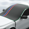 Car Windshield Cover for Snow Frost and Sun Protection with Reflective Strips Windshield Ice Cover Anti-Scratch Windproo