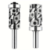 Carbide Insert Flush Trim Router Bit 32mm Dia 1/2" Shank 50mm Cutting Length Top/Bottom Bearing for Woodworking and CNC