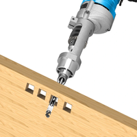 Cast Aluminum Square Hole Drill Bit Adapter for Hand Electric Drills Easy Installation Durable Woodworking Tool with Pre