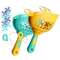 Children Launch Throw Catch Flying Saucers Outdoor Sports Games Ball Parent-child Interaction Toys Double Docking Bounci