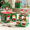 Christmas Santa Claus Building Blocks Assembly Kit Holiday Decoration DIY Model Festive Gift Set