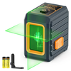 CIGMAN CM-G01 2 Lines Green Laser Level High Visibility ±0.3mm/m Self-Leveling IP54 Water Resistant Long Battery Life