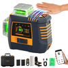 CIGMAN CM-S05 Gesture Control 12 Lines Laser Level 3x360 Green Self-Leveling High Precision APP Bluetooth Remote Digital