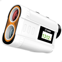 CIGMAN CT-1200 Golf Rangefinder 6X Zoom Magnification 1312 Yards Slope Compensation Color Display Flagpole Lock Recharge