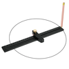 Circle Drawing Ruler Multifunctional Parallel Line Drawing Carpentry Tool Precise Drawing Semidiameter Range Lightweight