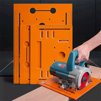 Circular Saw Base Plate Circular Saw Guide Rail Bottom Plate Bakelite 28x15cm 28x20cm 28x25cm Laser Scale Adjustable Lea