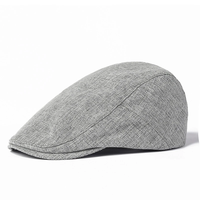 Collrown Cotton Linen Beret Men