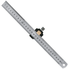 Combination Square Adjustable Steel Ruler Positioning Block 45 or 90 Degree Marking Gauge Line Scriber Fixed Position Me
