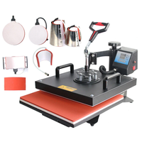 Combo Heat Press Machine 8 in 1 38*38CM 15*15In Muntifunctional Sublimation Printer Transfer Mug Hat Plate T-Shirt