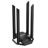 COMFAST CF-975AX USB 5374M WiFi6 Network Card with 4*5dBi Antennas Type-C to USB3.0 Wi-fi Dongle 802.11ax 5Ghz 6Ghz 160m