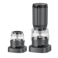 Comfook Electric Spice Grinder with Dual Pods Ceramic Core Adjustable Coarseness One-Button Operation USB Rechargeable P