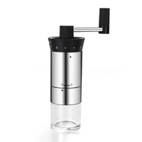 Comfook Stainless Steel Manual Coffee Grinder Adjustable Hand Crank Mill For Precision Brewing Portable For Camping & Tr