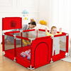Comomy Baby Playpen,  Indoor & Outdoor Kids Activity Center,  Sturdy Safety Play Yard with Super Soft Breathable Mesh, Kid