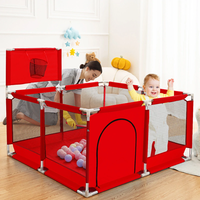 Comomy Baby Playpen,  Indoor & Outdoor Kids Activity Center,  Sturdy Safety Play Yard with Super Soft Breathable Mesh, Kid