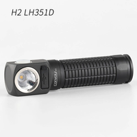 Convoy H2 LH351D LED Flashlight+Headlight 18650 Headlamp Lanterna High Powerful Torch Fishing Head Light Type-c Port