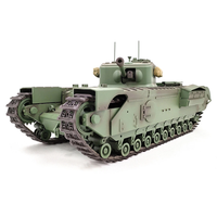 COOLBANK Model UK 1/16 2.4G RC Main Battle Tank Smoke Sound Recoil Shooting LED Light Simulated Vehicles Models RTR Toys