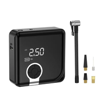 Cordless Car Inflator Pump 12V Portable Digital Air Compressor Car Tyre Inflatable Pump LED Light For Car Motorcycle Bic