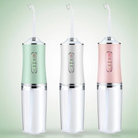 Cordless Dental Oral Irrigator with Adjustable Pressure Modes USB Rechargeable Water Flosser for Travel and Home