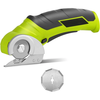 Cordless Electric Scissors 4V Electric Mini Cutter with Extra Blade and Charger Lightweight 0.87 lbs Safety Start Cuts C