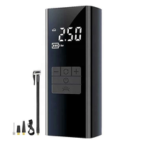 Cordless Tire Inflator Air Compressor Power Bank Portable Digital Tire Pump Fast Inflate Air Pump LED Light for Car Tire
