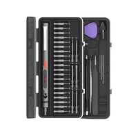 CreationSpace CS0802A Mini Electric Screwdriver Set Rechargeable Lithium Battery 3 Torque Settings 26 Precision Bits LED