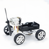Creative Wind Powered Car Material Kit Students DIY Handmade Science Technology Small Production Experiment Toys