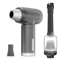 CROSSGUN Mini Turbo Blower Jet Electric Blower Rechargeable Compressed Air Dust Cleaner Rechargeable Rechargeable Portab