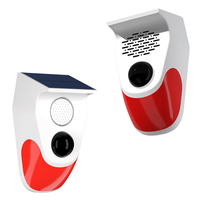 CT90R/CT90Y Solar Infrared Alarm Solar Voice Infrared Alarm 800mAh Battery 120dB Sound 110 Degree Motion Sensor IP65 Wat