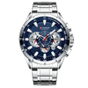 CURREN Men Watch Chronograph Quartz Wristwatch Waterproof Stainless Steel Sports Watches for Men Analog Calendar Wrist W