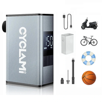 CYCLAMI A3 MAX 150PSI Mini Electric Bicycle Air Pump 1800mAh Battery Digital Tire Pressure Display Overheat Protection T